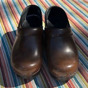 Dansko Dark Brown Clogs 37